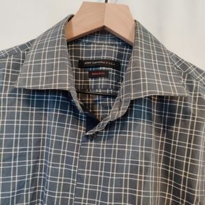 John Varvatos USA Men's Grey Button Down Shirt